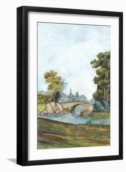 Scenic French Wallpaper III-Naomi McCavitt-Framed Art Print