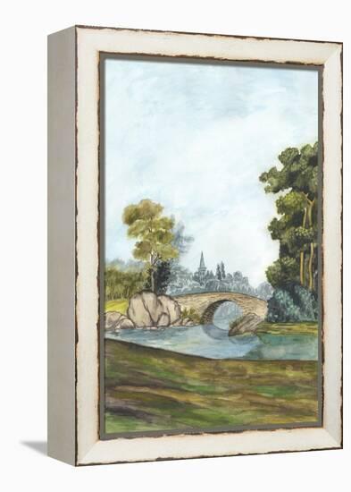 Scenic French Wallpaper III-Naomi McCavitt-Framed Stretched Canvas