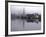Scenic Harbor View with Masted Ships and Buildings Reflected in Placid Waters at Mystic Seaport-Alfred Eisenstaedt-Framed Photographic Print