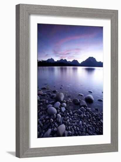 Scenic Image Of Jackson Lake In Grand Teton National Park, WY-Justin Bailie-Framed Photographic Print