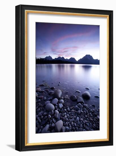 Scenic Image Of Jackson Lake In Grand Teton National Park, WY-Justin Bailie-Framed Photographic Print