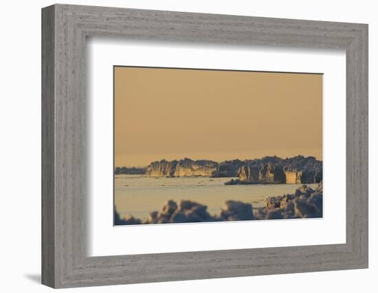 Scenic Landscape of Lead Ice Edge, Chukchi Sea, Alaska, USA-Steve Kazlowski-Framed Photographic Print