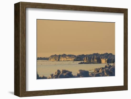 Scenic Landscape of Lead Ice Edge, Chukchi Sea, Alaska, USA-Steve Kazlowski-Framed Photographic Print