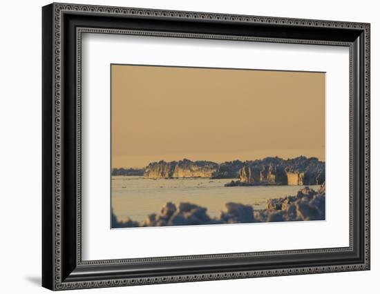 Scenic Landscape of Lead Ice Edge, Chukchi Sea, Alaska, USA-Steve Kazlowski-Framed Photographic Print