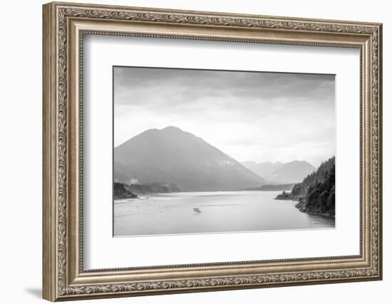 Scenic landscape of Sylvenstein Lake surroundings in springtime, Bavaria, Germany-Panoramic Images-Framed Photographic Print