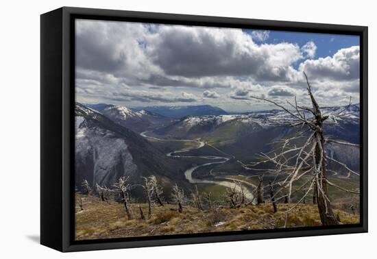 Scenic Mountain Overlook into Glacier National Park, Montana-Chuck Haney-Framed Premier Image Canvas