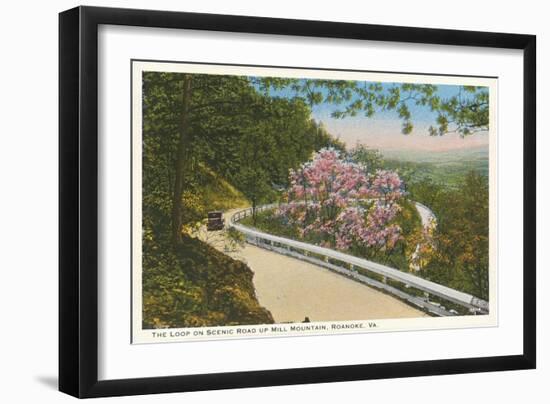 Scenic Mountain Road, Roanoke, Virginia-null-Framed Art Print