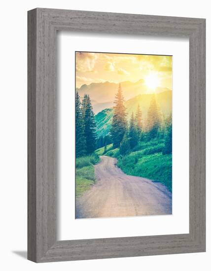 Scenic Mountain Road-duallogic-Framed Photographic Print