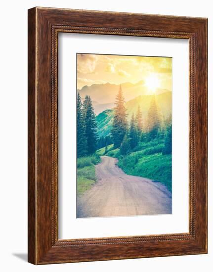 Scenic Mountain Road-duallogic-Framed Photographic Print