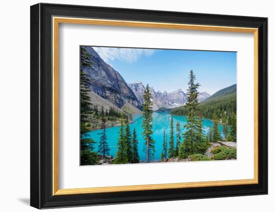 Scenic mountainous landscape of Banff National Park, Banff, Alberta, Canada-Panoramic Images-Framed Premium Photographic Print
