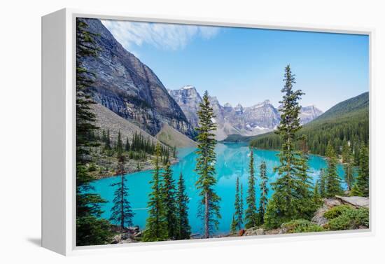 Scenic mountainous landscape of Banff National Park, Banff, Alberta, Canada-Panoramic Images-Framed Premier Image Canvas