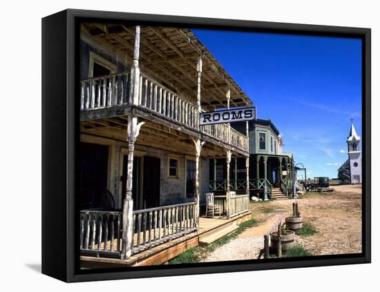 Scenic of 1880's Ghost Town, Murdo, South Dakota, USA-Bill Bachmann-Framed Premier Image Canvas