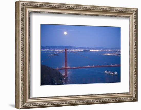 Scenic of Golden Gate Bridge, Golden Gate National Recreation Area, San Francisco, California-Justin Bailie-Framed Photographic Print