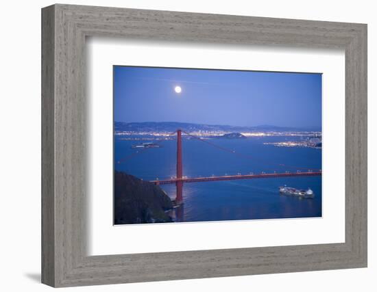 Scenic of Golden Gate Bridge, Golden Gate National Recreation Area, San Francisco, California-Justin Bailie-Framed Photographic Print