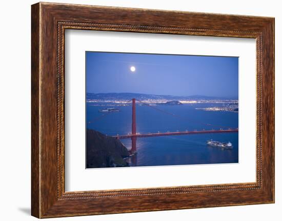 Scenic of Golden Gate Bridge, Golden Gate National Recreation Area, San Francisco, California-Justin Bailie-Framed Photographic Print