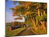 Scenic of Road and Jenne Farm, South Woodstock, Vermont, USA-Jaynes Gallery-Mounted Photographic Print