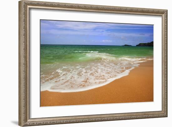 Scenic of Secret Beach, Kauai, Hawaii, USA-Jaynes Gallery-Framed Photographic Print