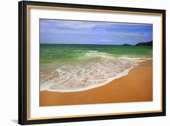 Scenic of Secret Beach, Kauai, Hawaii, USA-Jaynes Gallery-Framed Photographic Print