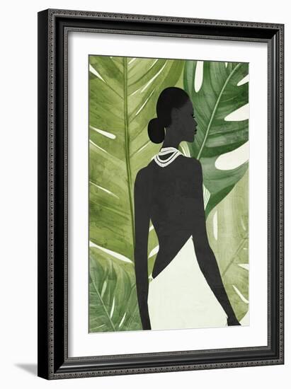 Scenic Palms 1-Kimberly Allen-Framed Art Print