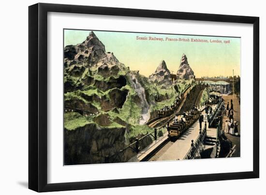 Scenic Railway, Franco-British Exhibition, London, 1908-Valentine & Sons-Framed Giclee Print