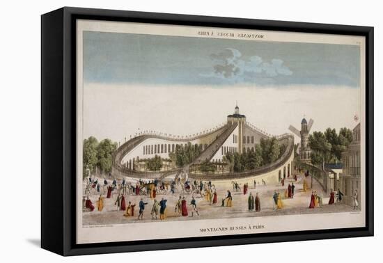 Scenic Railway in Paris-Ambroise-Louis Garneray and Edme Bovinet-Framed Premier Image Canvas