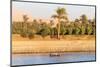 Scenic sailing on the Nile. Sunset at Luxor, Egypt.-Tom Norring-Mounted Photographic Print