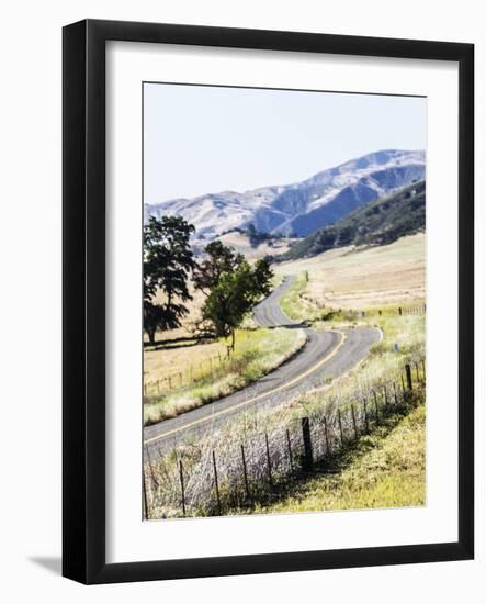 Scenic State Route 25; A California State Highway Between Gilroy And State Route 198-Ron Koeberer-Framed Photographic Print