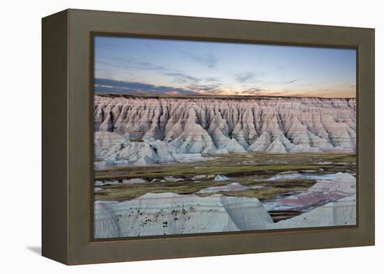 Scenic Sunset View of the South Dakota Badlands-oocoskun-Framed Premier Image Canvas