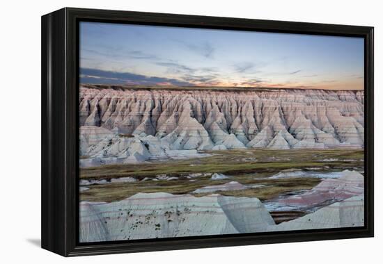 Scenic Sunset View of the South Dakota Badlands-oocoskun-Framed Premier Image Canvas