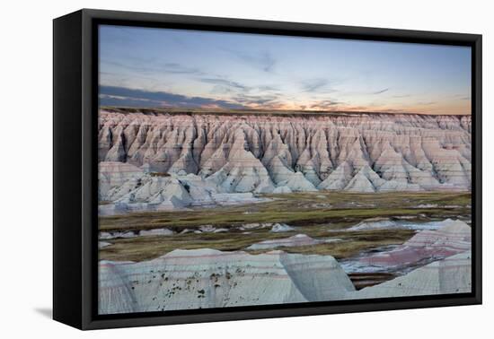 Scenic Sunset View of the South Dakota Badlands-oocoskun-Framed Premier Image Canvas