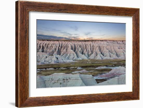 Scenic Sunset View of the South Dakota Badlands-oocoskun-Framed Photographic Print