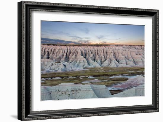 Scenic Sunset View of the South Dakota Badlands-oocoskun-Framed Photographic Print