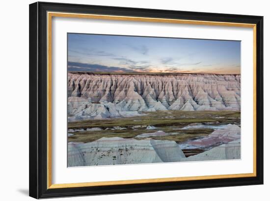 Scenic Sunset View of the South Dakota Badlands-oocoskun-Framed Photographic Print