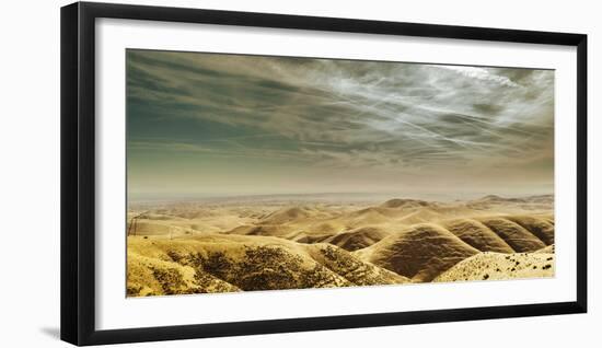 Scenic View, Looking East Towards The Central Valley From The Temblor Range-Ron Koeberer-Framed Photographic Print