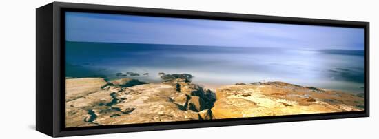 Scenic View of a Coast, Windansea Beach, La Jolla, San Diego, San Diego County, California, Usa-null-Framed Premier Image Canvas