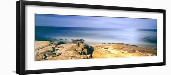 Scenic View of a Coast, Windansea Beach, La Jolla, San Diego, San Diego County, California, Usa-null-Framed Photographic Print