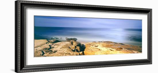 Scenic View of a Coast, Windansea Beach, La Jolla, San Diego, San Diego County, California, Usa-null-Framed Photographic Print