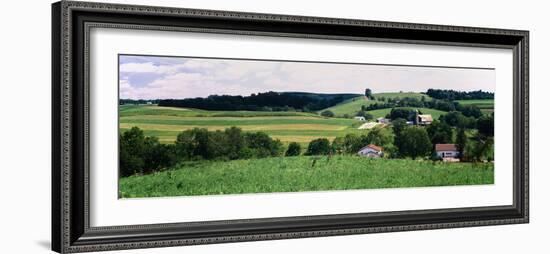 Scenic View of a Farm, Amish Country, Holmes County, Ohio, Usa-null-Framed Photographic Print