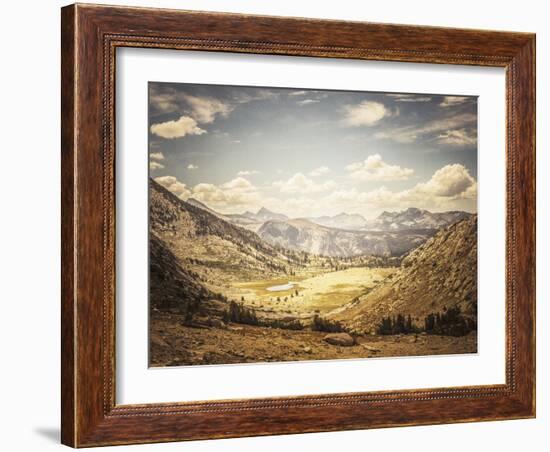 Scenic View Of A Glaciated Alpine Valley Along The John Muir Trail In The Sierra Nevada-Ron Koeberer-Framed Photographic Print