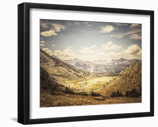 Scenic View Of A Glaciated Alpine Valley Along The John Muir Trail In The Sierra Nevada-Ron Koeberer-Framed Photographic Print