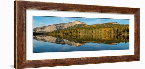 Scenic view of a lake in forest, British Columbia, Canada-null-Framed Photographic Print