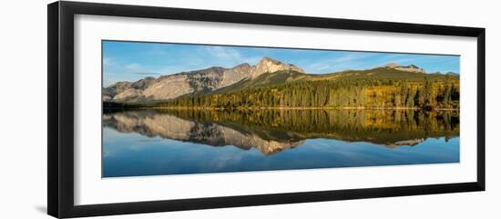 Scenic view of a lake in forest, British Columbia, Canada-null-Framed Photographic Print