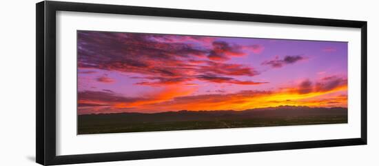 Scenic view of cloudy sky during sunset, Las Vegas, Clark County, Nevada, USA-null-Framed Photographic Print