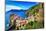 Scenic View of Colorful Village Vernazza and Ocean Coast in Cinque Terre, Italy-Martin M303-Mounted Photographic Print