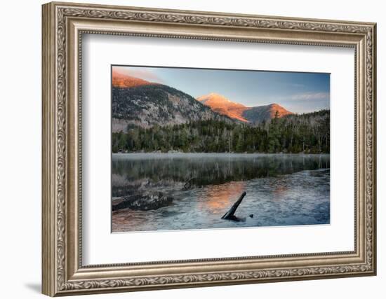 Scenic view of Copperas Pond, Adirondack Mountains State Park, New York State, USA-null-Framed Photographic Print