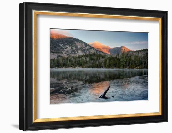 Scenic view of Copperas Pond, Adirondack Mountains State Park, New York State, USA-null-Framed Photographic Print