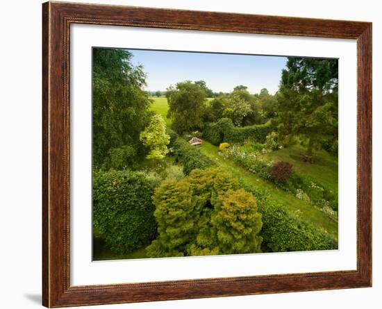 Scenic View of Country Garden-Tim Kahane-Framed Photographic Print