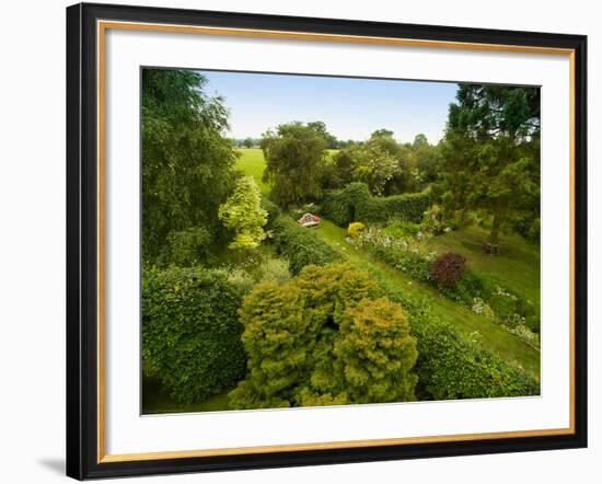 Scenic View of Country Garden-Tim Kahane-Framed Photographic Print