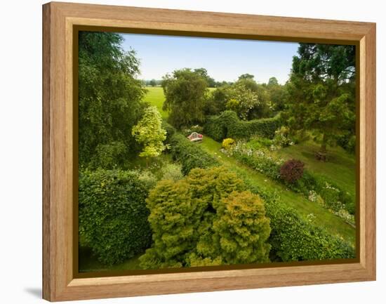 Scenic View of Country Garden-Tim Kahane-Framed Premier Image Canvas