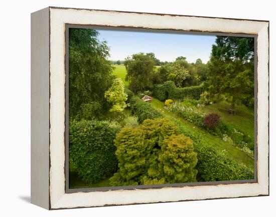 Scenic View of Country Garden-Tim Kahane-Framed Premier Image Canvas